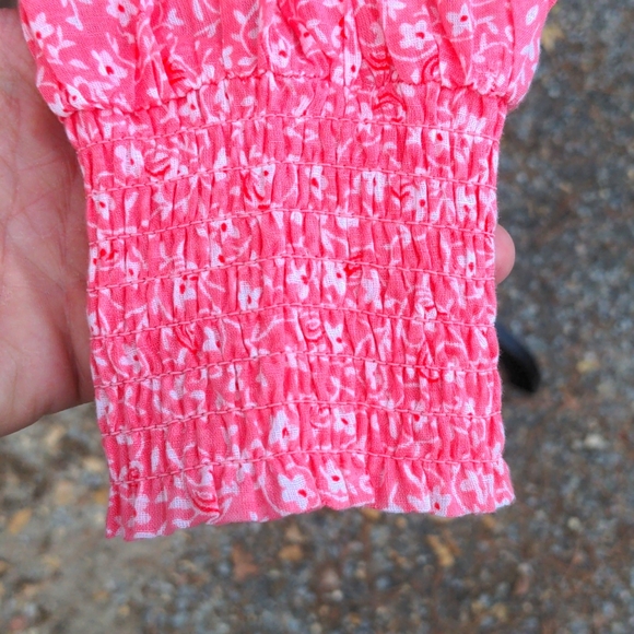 Billabong x Wrangler Coral Floral Print Round Neckline w/ Keyhole Closure NWT - Picture 3 of 16